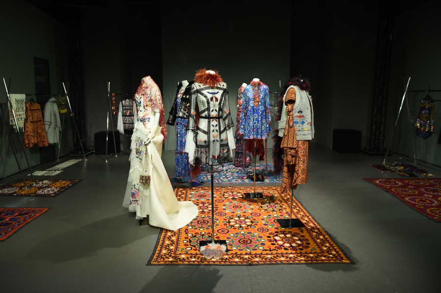 "ISTANBUL, TURKEY - MARCH 18: Fashion is displayed at the Zeynep Tosun presentation during the Mercedes-Benz Fashion Week Istanbul Autumn/Winter 2016 at Zorlu Center on March 18, 2016 in Istanbul, Turkey. (Photo by Ian Gavan/Getty Images for IMG)"